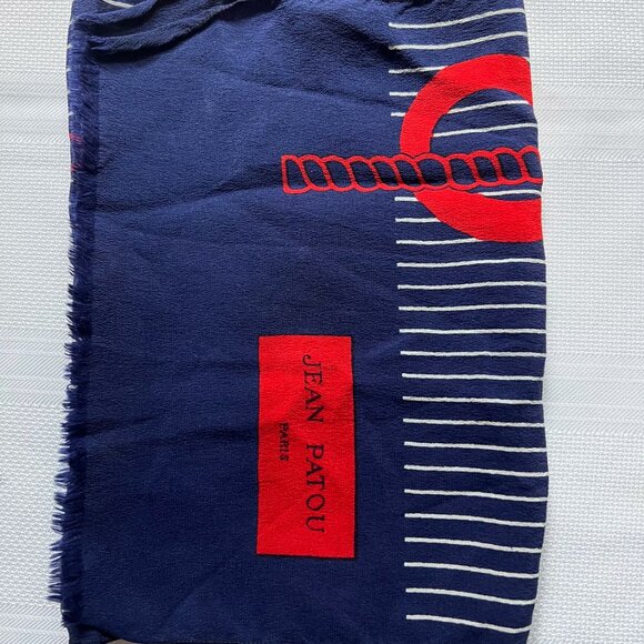 1960's Jean Patou sailor style silk scarf - Picture 2 of 2